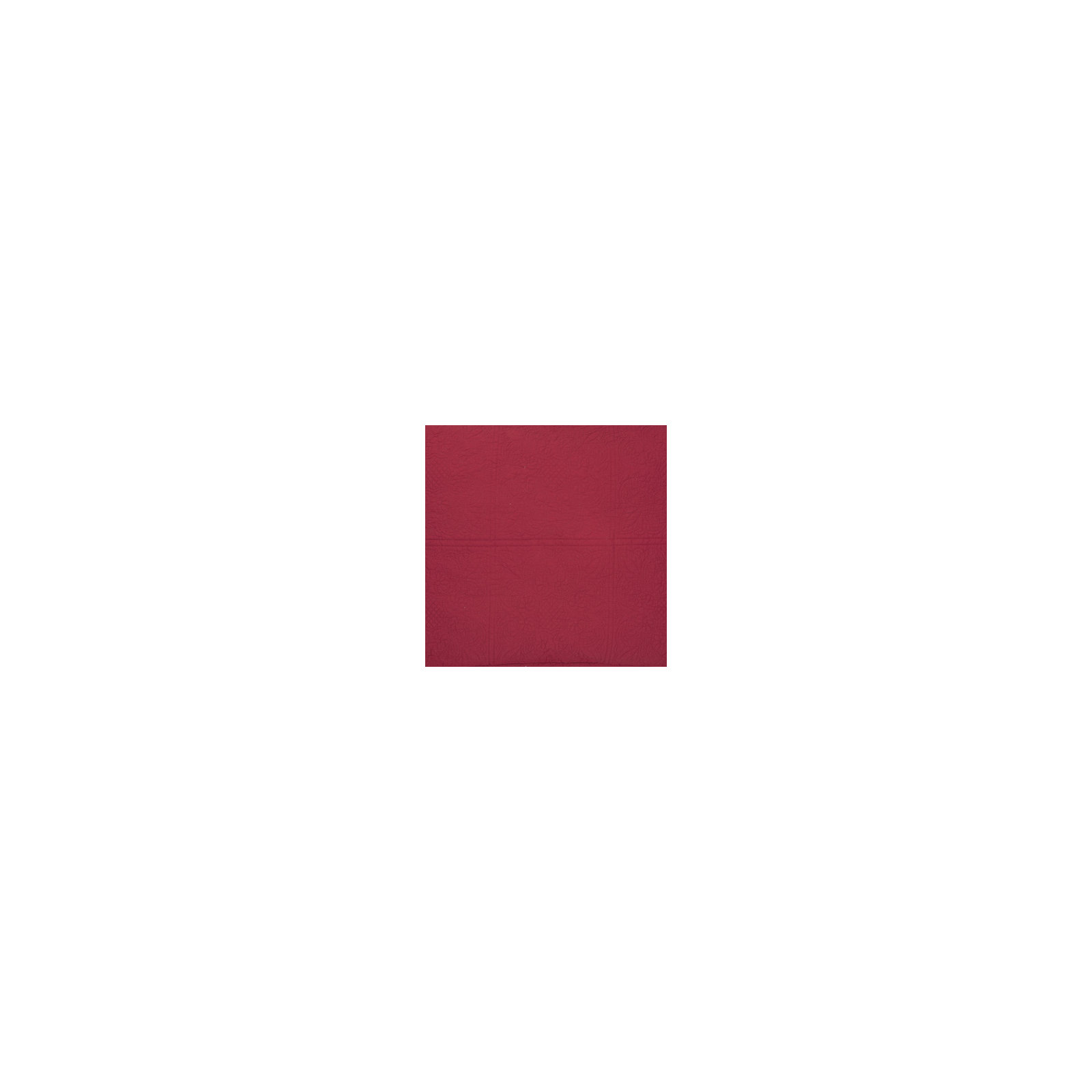 Home Matelasse Cotton Sham, Euro, Red