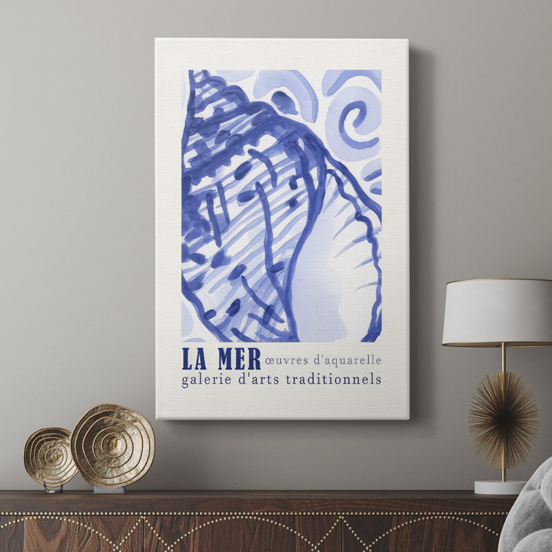 Affiche d'exposition «La Mer» I -Gallery Wraraped Cavas, H 12 po x l 8 po
