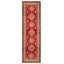 Tapis de couloir rouge en laine 2 pi 10 po x 9 pi 6 po Zea One-of-a-Kind Zea
