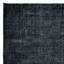 Tapis noir moderne de 7 x 10,2 pi tissé et noué à la main en Turquie