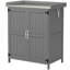 Banc de rempotage avec 2 portes (gris)-1364610262