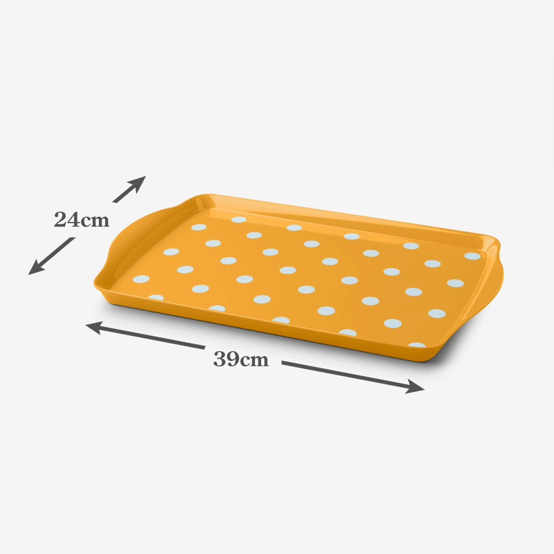 Zeal Melamine Tray, Mustard