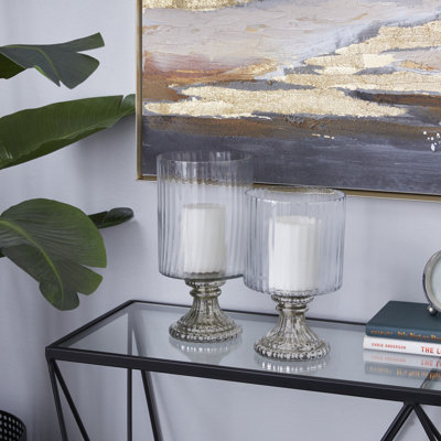 11.5'' H Glass Tabletop Hurricane