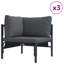 70cm Wide Steel Sofa with Cushions
