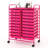 20 Drawers Rolling Storage Cart Art Craft Organizer On Wheels Multipurpose Hot Pink 