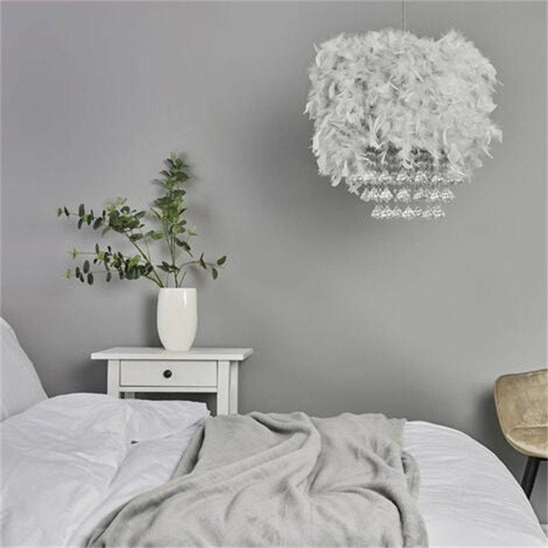 Faux Leather Novelty Lamp Shade in Grey
