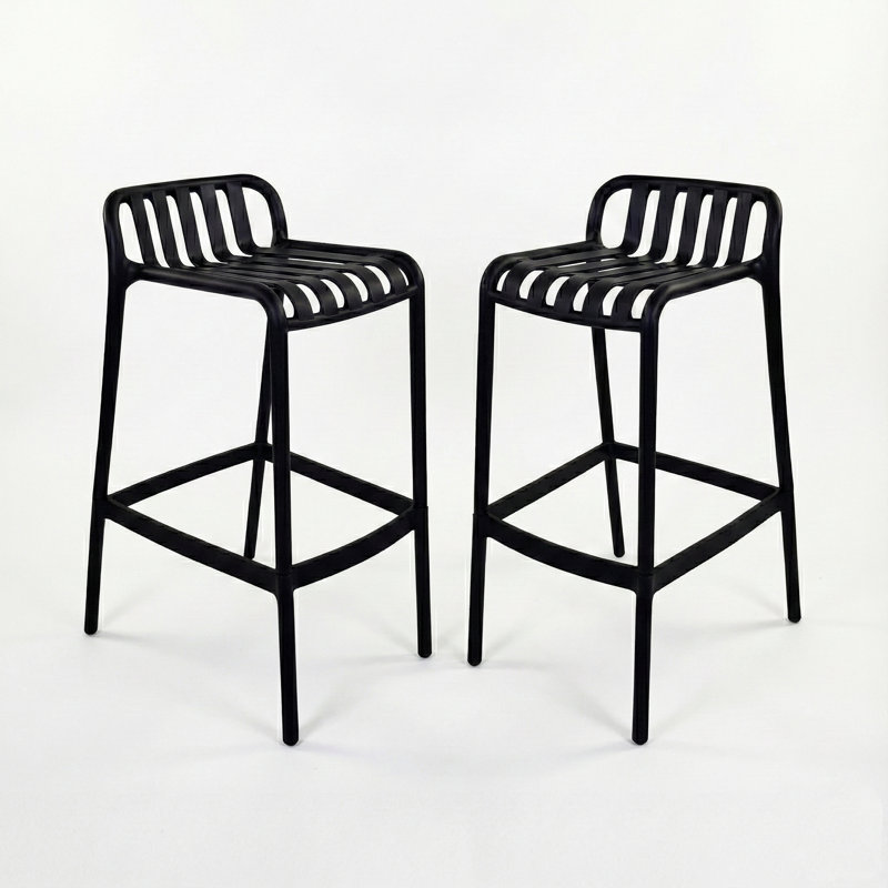 Outdoor 77cm Bar Stool, Black