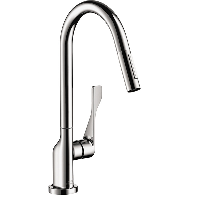 Citterio Pull Down Single Handle Kitchen Faucet, Chrome