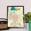 Utrecht City Map - No Frame Print-1788686943