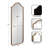 Fellows Metal Scalloped Arch Wall Mirror-1171308745-1171308744