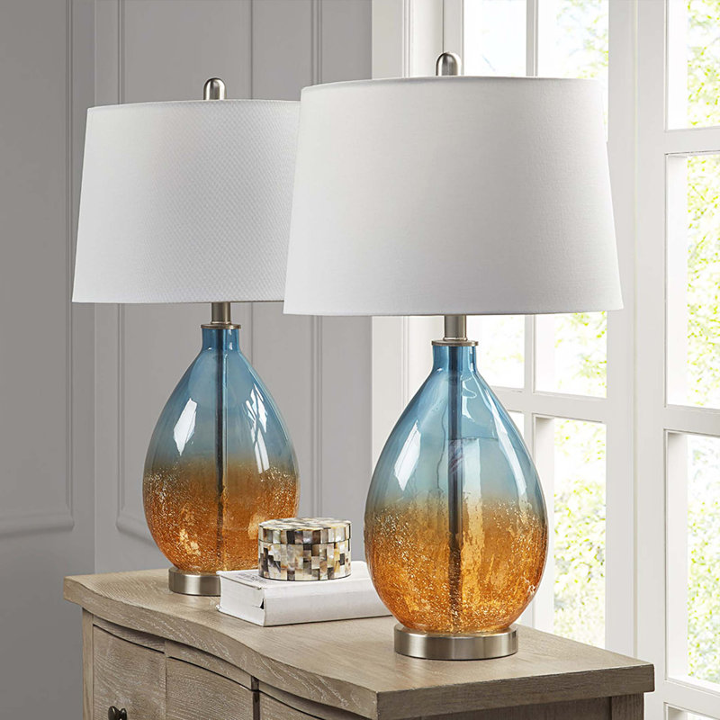 Lampe de table Cortina Ombre, ensemble de 2