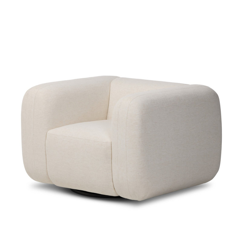 Nara Swivel Armchair, Crypton Nomad Snow