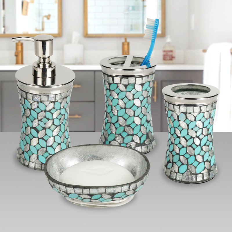 Ensemble d'accessoires de salle de bain 4 pièces Wehr