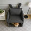 Fauteuil gris foncé avec oreilles de lapin