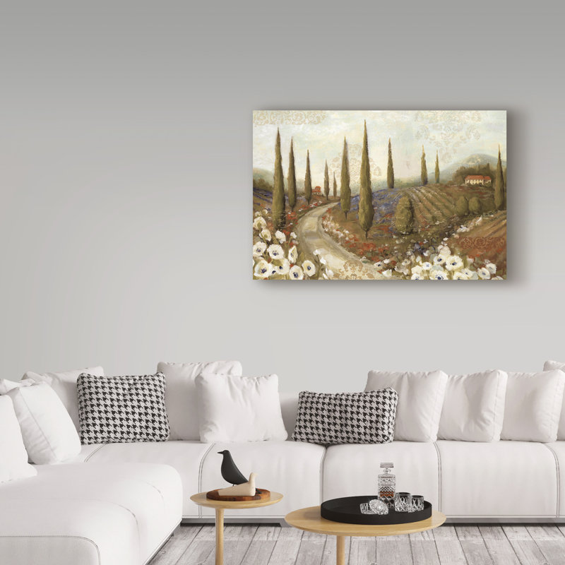 « tuscany fields i », reproduction d’impression sur toile tendue, H 12 po x l 19 po x P 2 po