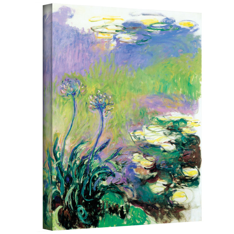 " Agapanthus " by Claude Monet, 18" H x 14" W