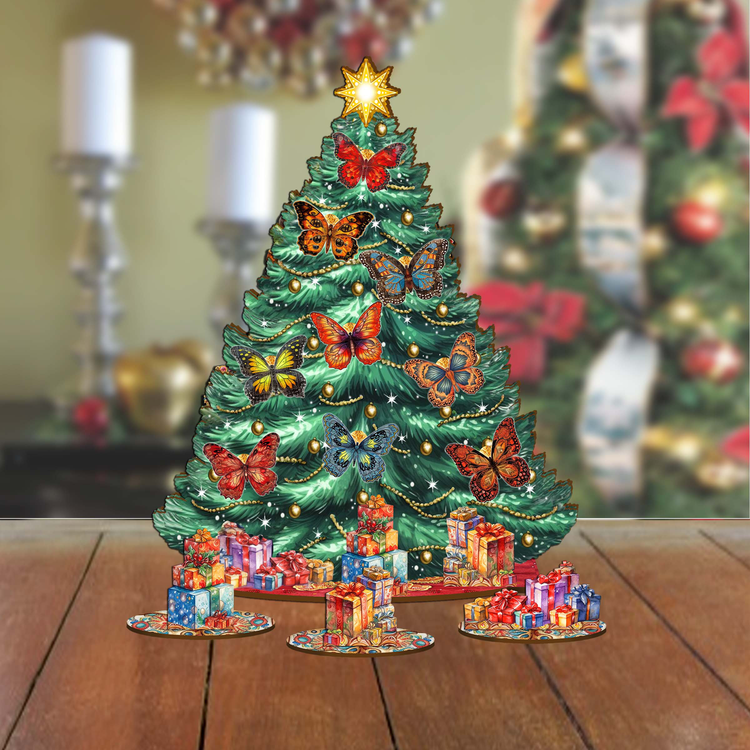 Mini Ceramic Christmas Tree - Small Holiday Nightlight