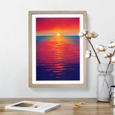 Bedazzled Ocean Sunset - Wall Art