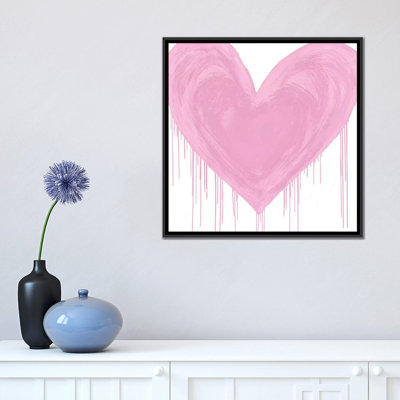 Impression d’art graphique, "Big cœur rose" par Lindsay Rodgers