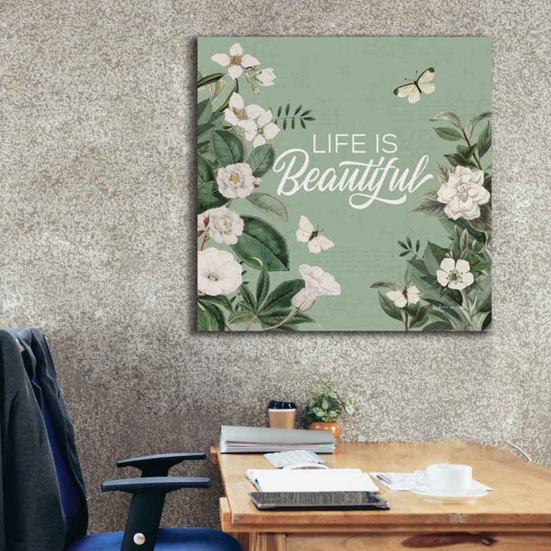 Art mural sur toile 3 "par Weathered Garden, H 37 po x l 37 po x P 1,5 po