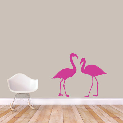 Adhésif décoratif flamants roses