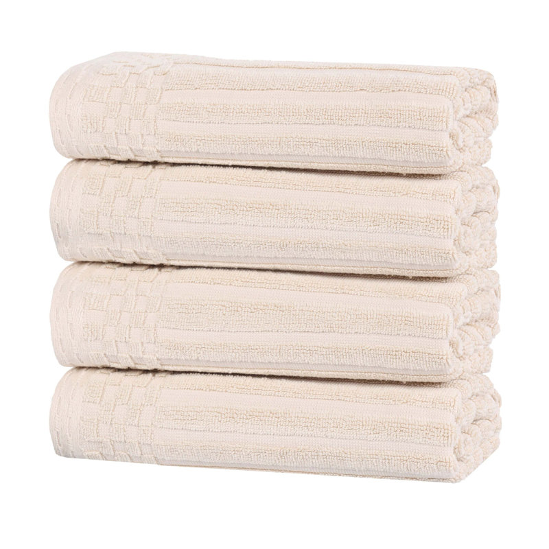 Ensemble de serviettes en coton Kleiman, Ivoire ivoire