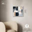 «Blue and Tan Abstraction I», art mural bleu par -1716355549-1716355539