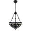 Luminaire bol suspendu 2 lumières unique/accrocheur mancheer