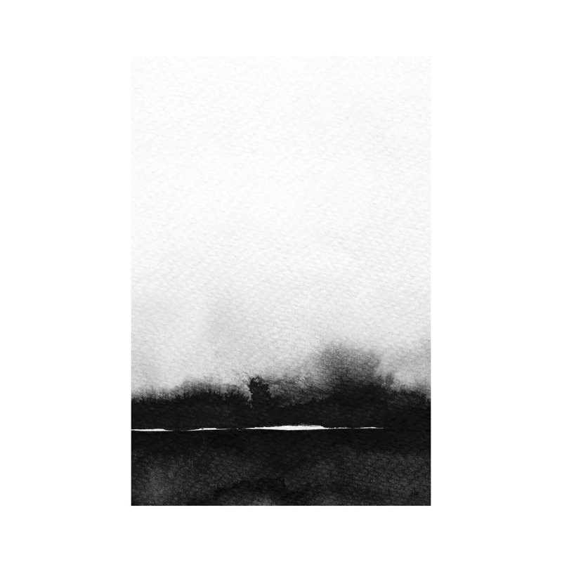 Abstract Landscape No. 1 by Melissa Selmin - Painting on Canvas, Wrapped Canvas, 20.32 cm H x 30.48 cm W
