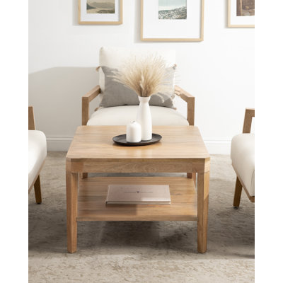 Ardentown Transitional Two-Tiered Square Coffee Table
