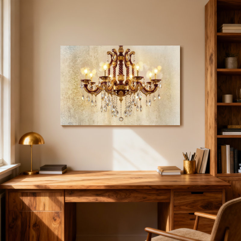 Lustre élégant en cristal Fashion, H 16 po x l 24 po