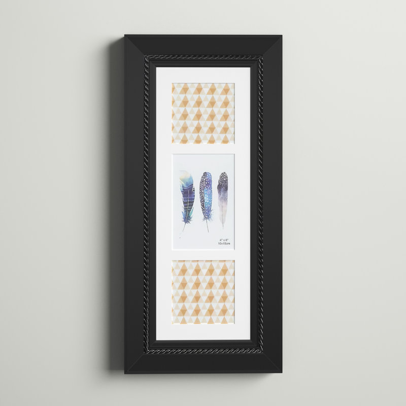 Black Matte Picture Frame with Mat
