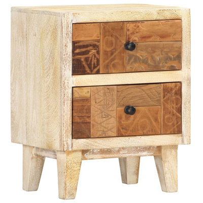 Llyr 40cm W Solid Wood Bedside Table