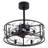 Sylvia 20" Caged Crystal Ceiling Fan With Remote Control and Light Kit Included-740981999