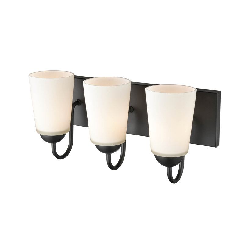 Ardath Dimmable Vanity Light, Matte Black, 3