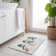 Machine Washable Indoor/Outdoor Christmas Snowman Xhevrie Ivory Rug