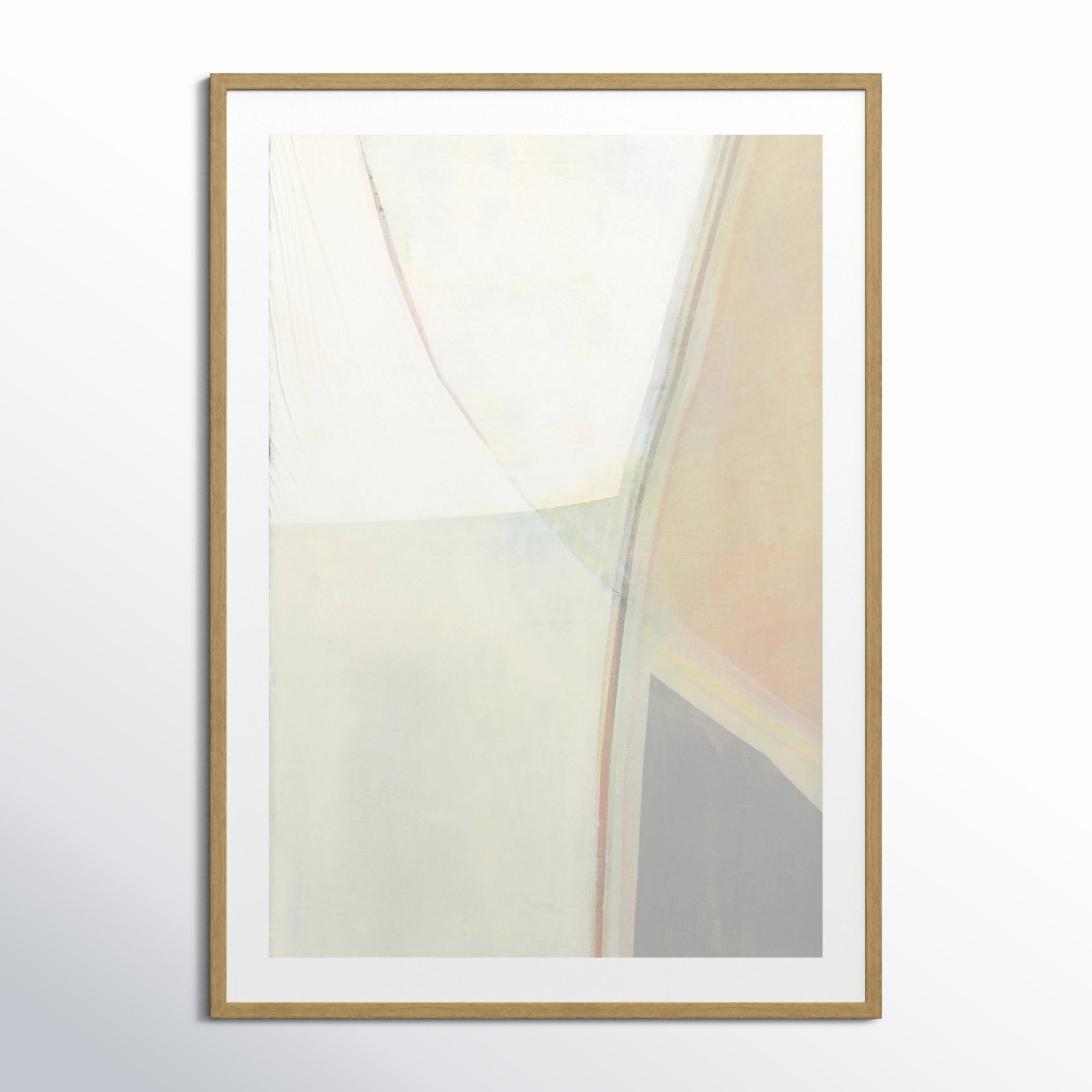 In Neutral II - Painting Print, 41.5" H x 29.5" W x 0.75" D, Beige Wood Framed Paper