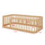 Structure de lit en bois avec clôture-1840425936