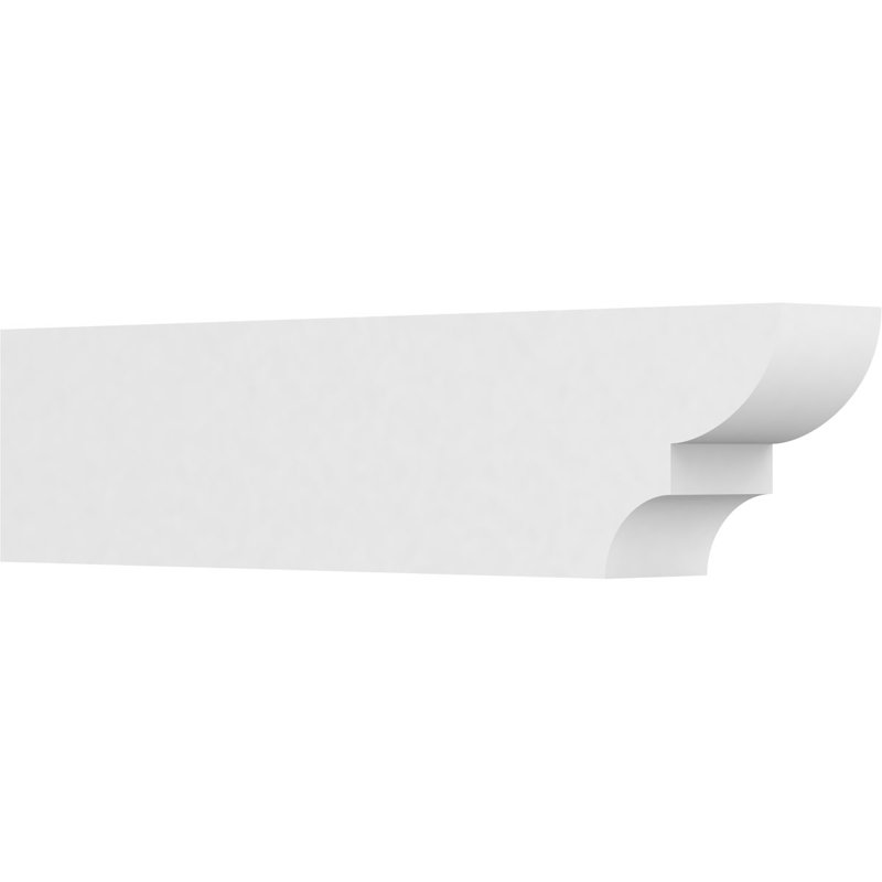 6"W x 10"H x 42"L Standard Ridgewood Architectural Grade PVC Rafter Tail, 10"H x 6"W x 42"D