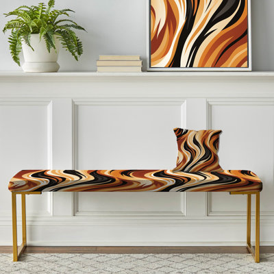 Motif rayé à rayures zébrées Mocha