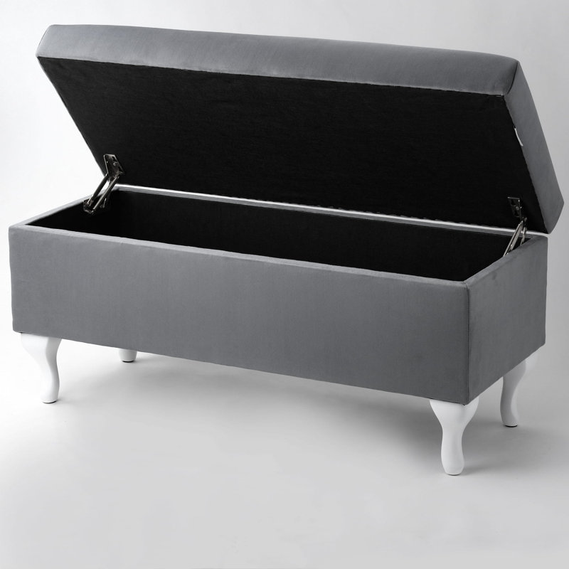 Polyester Upholstered Storage Bench, H47 x W70 x D30cm