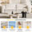 93" Wide Sherpa Fleece 3-in-1 Convertible Sleeper Sofa Bed, Modern Pull-Out King Bed & Chaise Lounge with Removable Covers and 2 Lumbar Pillows-391524507