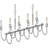 Concord 8-Light Indoor Polished Nickel Linear Kitchen Island Chandelier