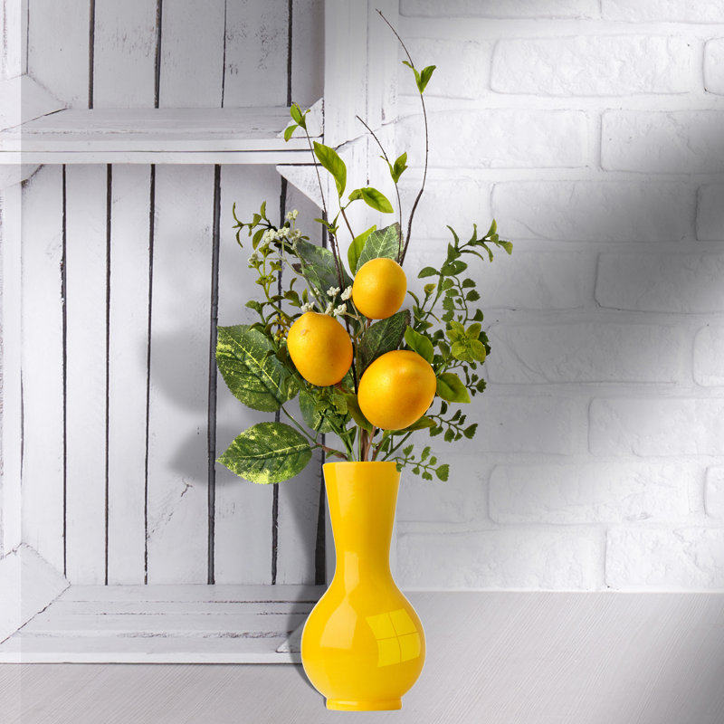 Lemon Arrangement in Vase