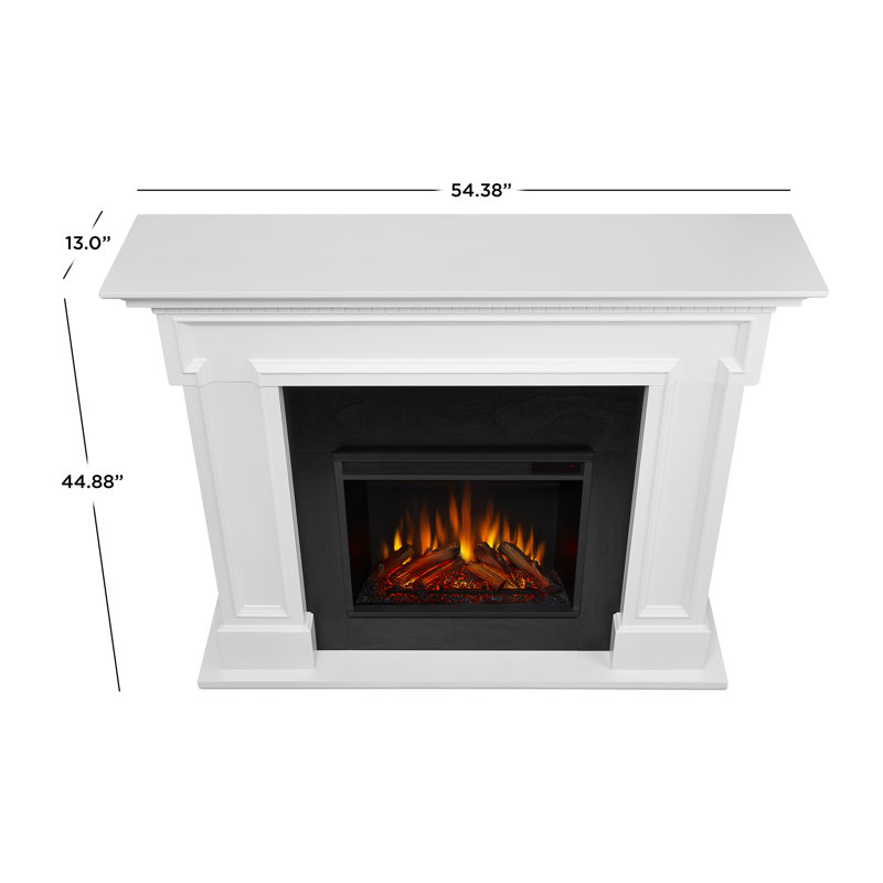 Thayer 54" Electric Fireplace by Real Flame, White