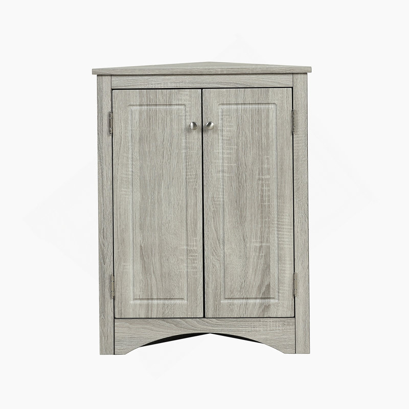 Armoire de rangement triangulaire, armoire de cuisine séparée, Chêne