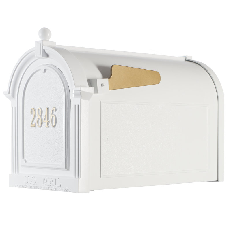 Boîte aux lettres Capitol, Blanc / or, Oui