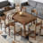 Rectangular Dining Table With Drawer & Solid Wood Legs (Just 1Pcs Dining Table)