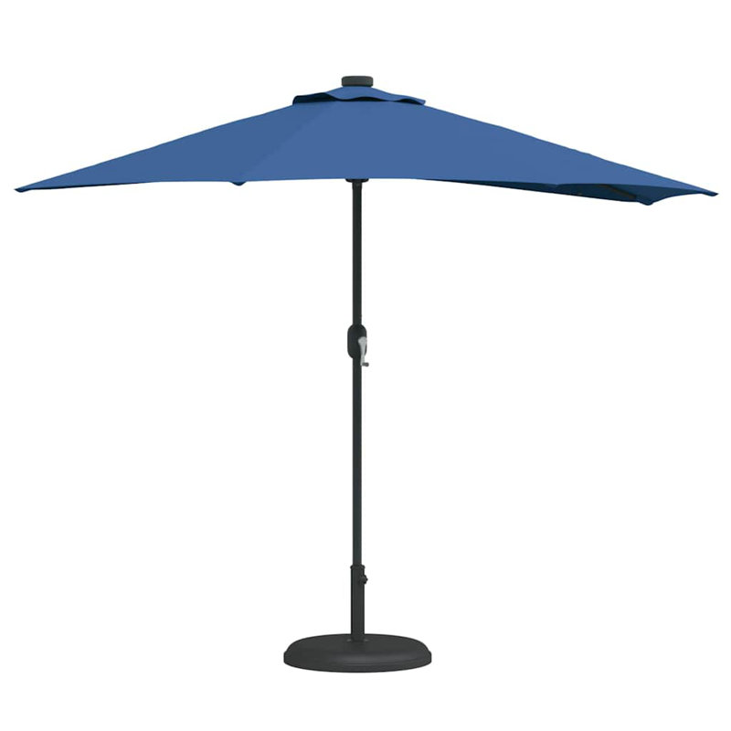 Market Parasol, 224cm H x 150cm W x 150cm D, Blue