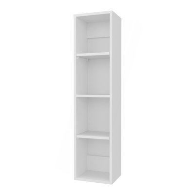 Wall Cabinet, 4 Shelves, White